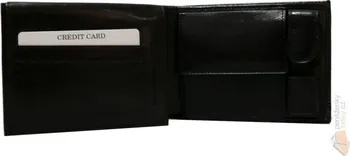 Peněženka KATANA Kožená pánská peněženka P-753 černá