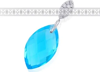 Přívěsek Přívěsk s diamantem, briliant, modrý topaz (blue topaz) - mohutný modrý topaz 3870527-0-0-93