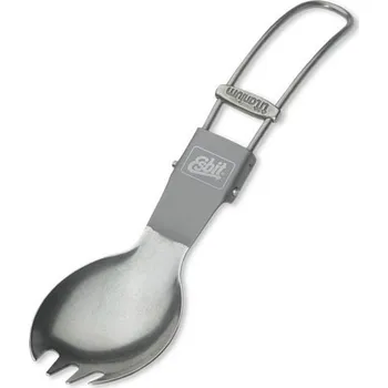 kempingový příbor Esbit FSP17-TI skládací titanová zubatá lžíce 