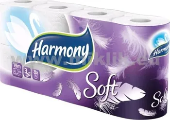Toaletní papír Harmony Soft toaletní papír 3vr. 8rolí