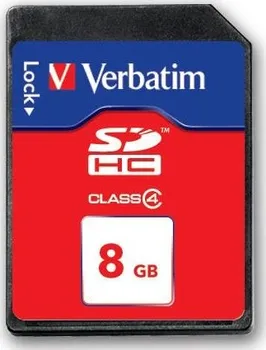 Paměťová karta Verbatim 8GB Secure Digital Card SDHC 44018 Class 4