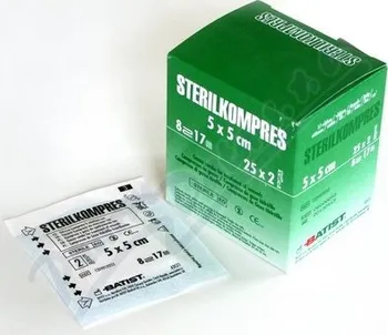 Kompres Batist Medical Sterilkompres 5x5 cm 25x2 ks
