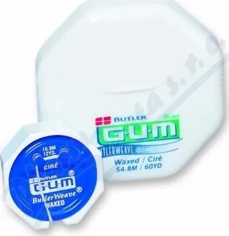 Zubní nit G.U.M nit voskovaná mentolová 50m B1855