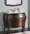 Koupelnový nábytek ISOTTA 105-S skříňka s umyvadlem, š. 107cm, mramor Bianco Carrara, noce ( IW-105 )
