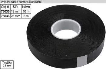 Izolační páska Izolační páska vulkalizační 25mm / 5m černá
