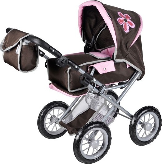 Knorrtoys 63143 Ruby Passeggino Per Bambole, Rosa, Con Borsa E Tettuccio Regolabile, Per Bambole Fino A 40 Cm