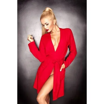 Dámské noční prádlo Župan Dkaren Ines červený XL