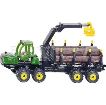 autíčko Siku Blister - Lesnický traktor John Deere 1510E