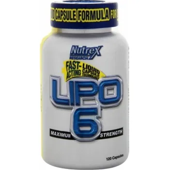 Spalovač tuku Nutrex LIPO 6 - 120 kapslí