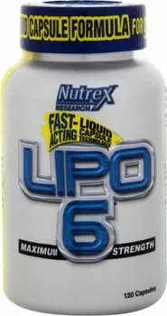 Spalovač tuku Nutrex LIPO 6 - 120 kapslí