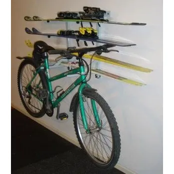 ABBD Držák kol a lyží na stěnu 1 kolo šedý držák na kolo ABBD Držák kol a lyží na stěnu 1 kolo šedý