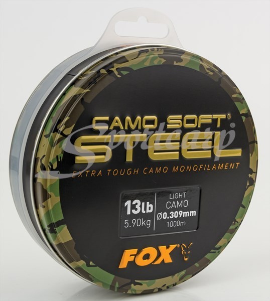 FOX Soft Steel 0,309mm 5,9kg 13lbs 1000m Dark Camo - Fishing Line