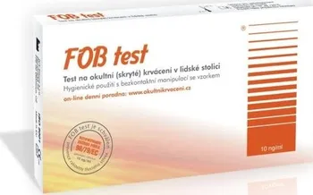 Diagnostický test IVT FOB test na okultní krvácení v lidské stolici 1 ks
