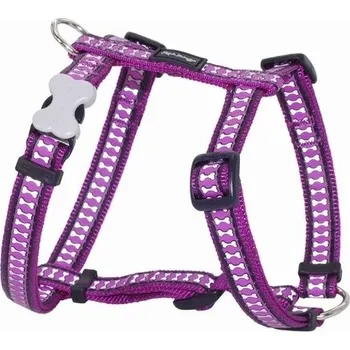 Red Dingo postroj 12 mm x 30-44 cm reflexní, fialový