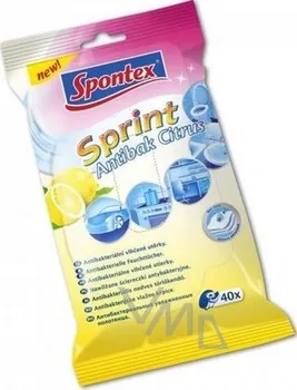 Spontex Sprint Citrus vlhčené univerzální utěrky 40 kusů