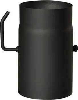 Kouřovod Roura kouřová s klapkou 200 mm/250 mm tl. 1,5 mm černá