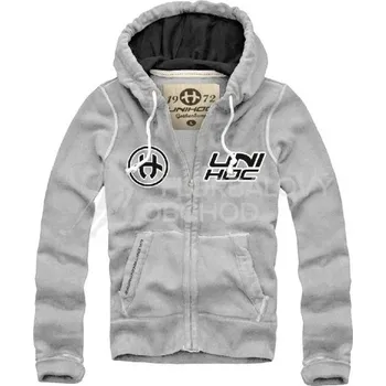 Pánská mikina Recenze Mikina Unihoc Hood Zip Harvard šedá