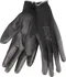 Pracovní rukavice EXTOL PREMIUM rukavice z polyesteru polomáčené, velikost 9", černé 8856636