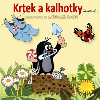 omalovánky Akim Krtek a kalhotky omalovánky čtverec se samolepkami (2009)
