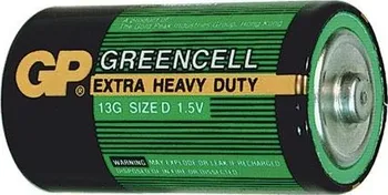 Článková baterie Baterie GP Greencell R20 (D, velké mono), 2 ks ve fólii