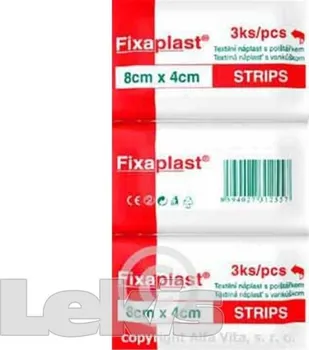 Náplast Náplast Fixaplast strip 8 x 4cm 3 ks