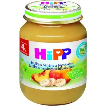 HIPP jablka s banány a broskvemi 125 g