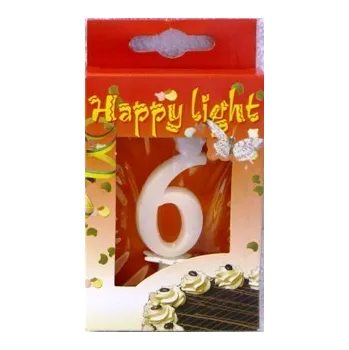 Dortová svíčka Happy Light Dortová svíčka "6"