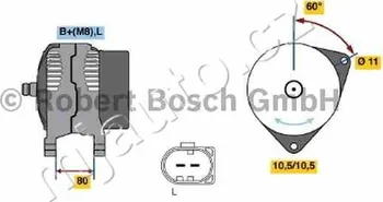 Alternátor Alternátor Bosch (0 124 325 122)