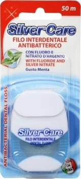 Zubní nit SilverCare Mezizubní nit antibakteriální s fluoridem a stříbrem 50 m