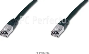 Síťový kabel Digitus Patch Cable,S-FTP, CAT 6, AWG 26, černý 2m