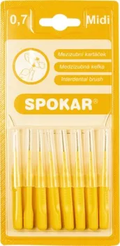 Zubní kartáček Spokar Midi 0,7 mm 8 ks