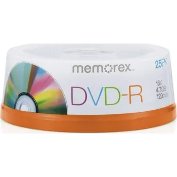 Optické médium Memorex DVD-R 4,7 GB 16x 25 cake