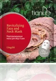 Pleťová maska tianDe Revitalizující maska na obličej a krk Ling Zhi 1ks 