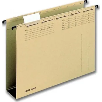 Leitz Alpha hnědé se širokým dnem 6 cm