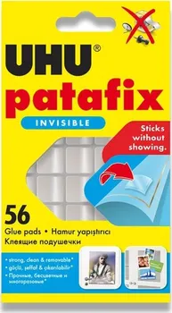 Kancelářské lepidlo Montážní guma UHU Patafix Clear transparentní, 56 ks