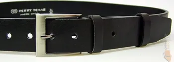 Opasek Penny kožený pásek Jeans 22-60 - černý 100 cm