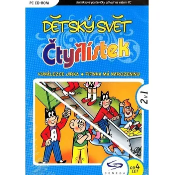 Počítačová hra Čtyřlístek Vynálezce Jirka+Fifinka má narozeniny PC