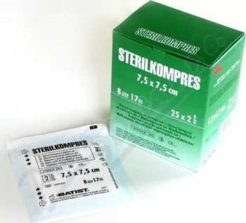 Kompres Batist Medical Sterilkompres 7.5x7.5 cm 25x2 ks