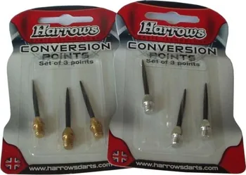 Příslušenství pro šipky Harrows Conversion Points Vyměnitelné kovové hroty k šipkám 3 ks