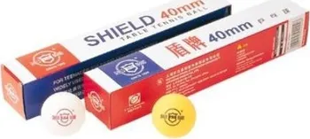pingpongové míčky DHS Shield (6 ks) - bílé