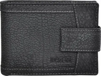 Peněženka Lagen Pánská černá kožená peněženka Black V-05/W-1