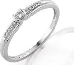 Zásnubní prsten s diamantem, bílé zlato…