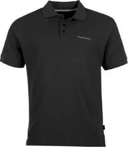 Pánské tričko Pierre Cardin Plain Polo Shirt Mens Black