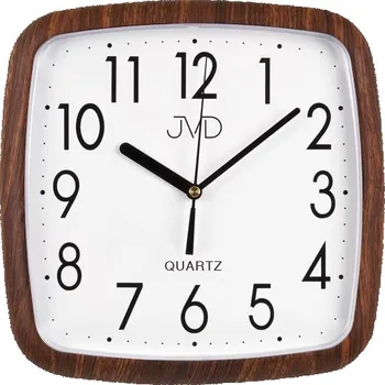 Hodiny Hranaté Nástěnné hodiny JVD quartz H615. 6 imitace dřeva 