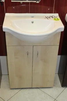 Koupelnový nábytek Skříňka s umyvadlem 55 bříza
