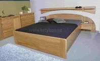 Dřevěná postel Petra - rovné čelo 220x160