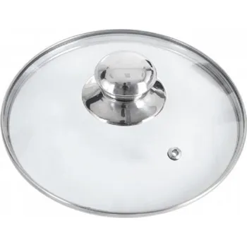 Orion Poklice skleněná nerez úchyt, 18 cm 