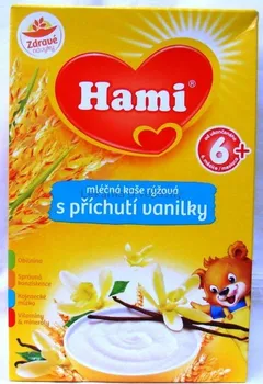 Dětská kaše Hami kaše rýž. mléčná vanilková 225g 4M