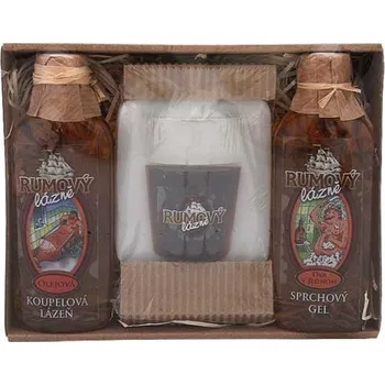 Sprchový gel Rumová kosmetika - gel+mýdlo(panák)+lázeň
