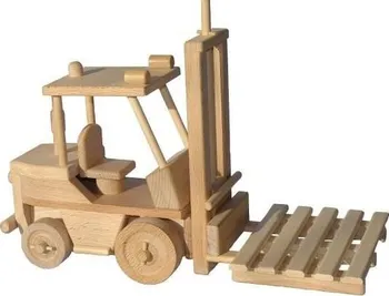 Dřevěná hračka Dřevěný vysokozdvižný vozík